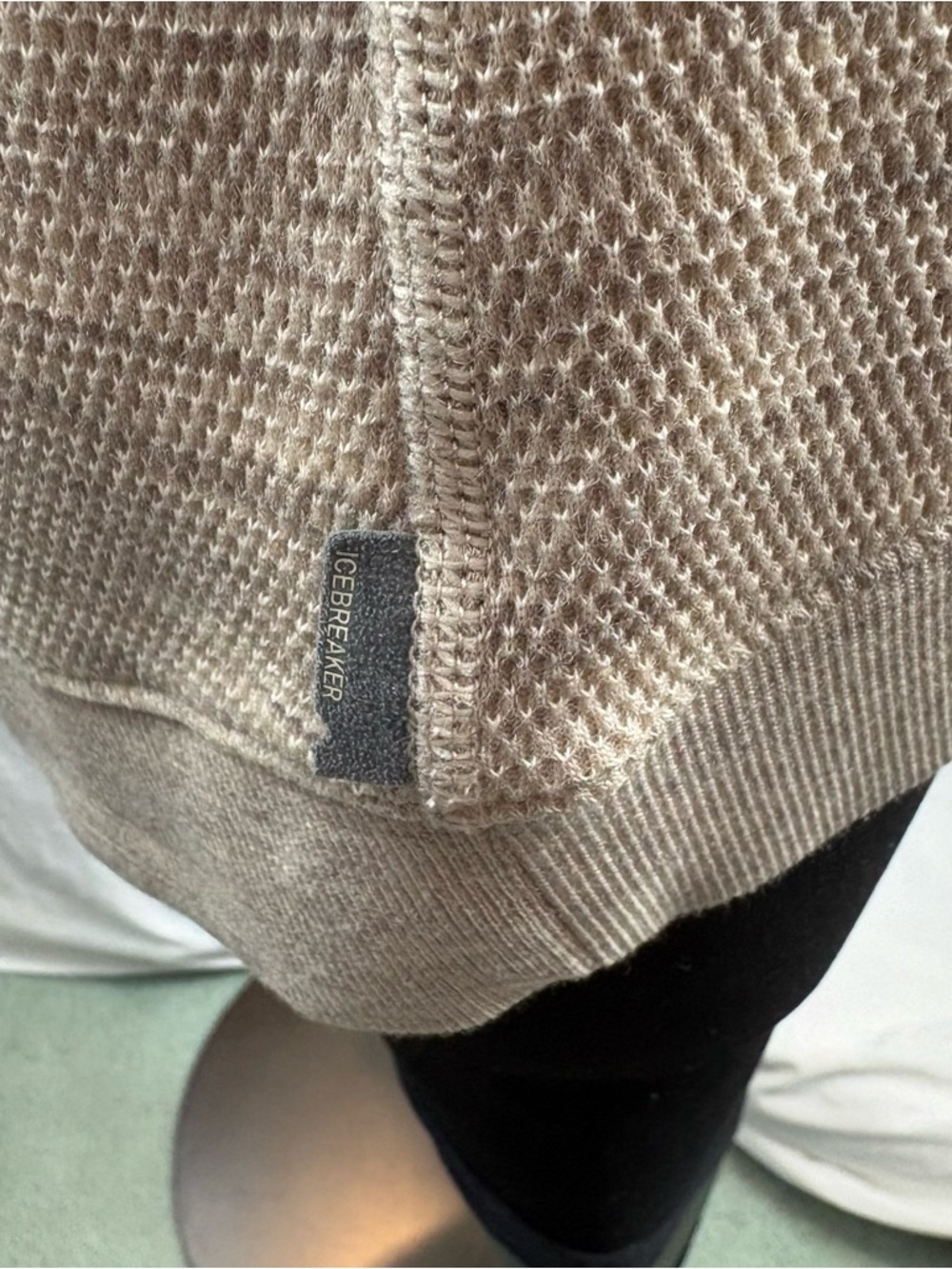 Icebreaker Women's Crave Hooded Sweater in Heather Taupe M - Picture 8 of 12